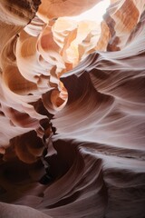 Aufkleber - Beautiful Antelope Canyon background, nature texture for copy space.