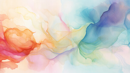 Canvas Print - Abstract design watercolor picture painting illustration
