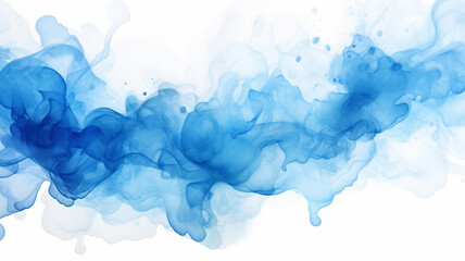 Wall Mural - Light blue blot of watercolor