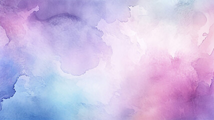 Sticker - Smooth light pink purple shades and blue watercolor