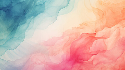 Wall Mural - colorful hand painted abstract watercolor texture background