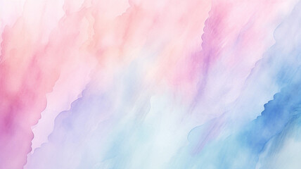 Wall Mural - Light pink and blue pastel splash watercolor background