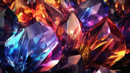 Wall Mural - background with diamond