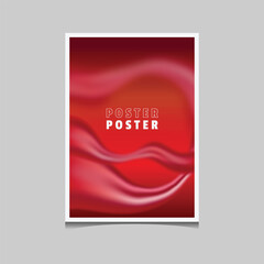 Poster - Fluid and wavy blur gradient background for poster banner cover concept