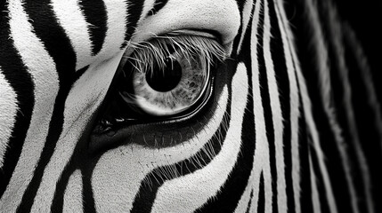 Wall Mural - zebra close up HD 8K wallpaper Stock Photographic Image 