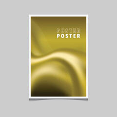 Poster - Fluid and wavy blur gradient background for poster banner cover design