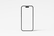 Iphone 15 and 15 Pro and 15 Pro Max White Blank 3D Rendering Mockup