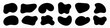 © Anastasiia - Irregular blob modern shapes vector collection. Organic black blotch shapes