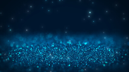 Poster - Abstract particle background concept decoration presentation green glittering sparkles luxury advertising bright.