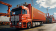 © avivmuzi - 3d realistic container trucks