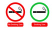 No smoking signs. Svg.