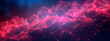 © MYDAYcontent - Plexus sci-fi background in dark blue and red tones