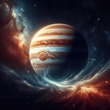 Fototapeta  - space art, incredibly beautiful science fiction wallpaper. endless universe.galaxy night panoramic 
