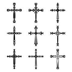 Sticker - set of crosses