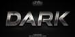 Metal Dark editable text effect, customizable music and heavy 3D font style