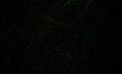 Abstract technology background. Curved dashed lines create an optical illusion. Abstract green lines on a black background.
