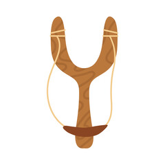 Poster - wooden toy slingshot