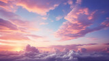 Fototapeta Zachód słońca - Twilight Skies, Atardecer Colorado, Bright epic sky, Purple Sunset Cloud,Generated Ai