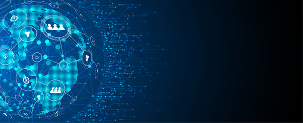Abstract vector background. Futuristic technology style. Elegant background for business tech presentations.