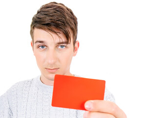 Sticker - Young Man with a Bank Card