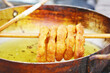 Typical street peruvian food called picarones.