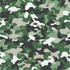 Wall Mural - Camoflage seamless pattern design 