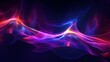 3D illustration Abstract digital neon graphic smoke light background