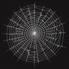 spider web with dew drops