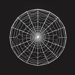 spider web with dew drops