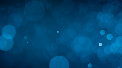 Wall Mural - abstract blue bokeh defocus glitter blur background.