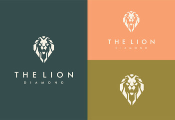 Poster - lion logo design vector template. Premium luxury brand identity icon. Vector illustration.