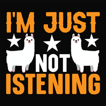 Stylish , fashionable  and awesome llama typography art and illustrator