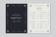  Luxury restaurant food menu design 
