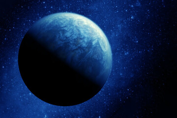 Canvas Print - an exoplanet similar to earth. elements of this image furnished by nasa