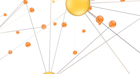 Aufkleber - Concept of Network, internet communication. 3d illustration