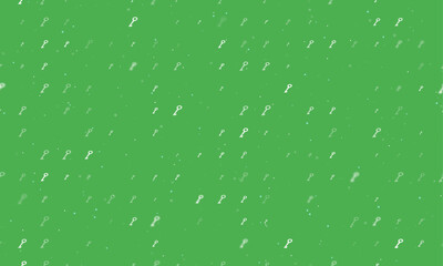 Poster - seamless background pattern of evenly spaced white old key symbols of different sizes and opacity. v