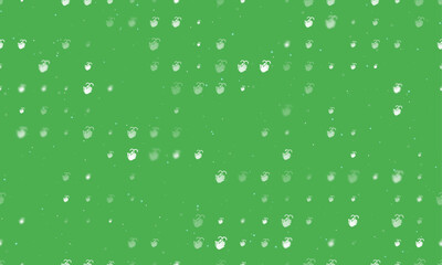 Poster - seamless background pattern of evenly spaced white washing hands symbols of different sizes and opac