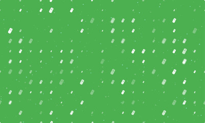 Poster - Seamless background pattern of evenly spaced white computer mouse symbols of different sizes and opacity. Vector illustration on green background with stars