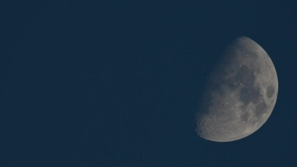 Wall Mural - video of the moon's actual motion at evening