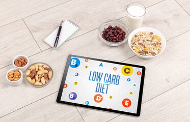 Canvas Print - Healthy Tablet Pc compostion concept concept