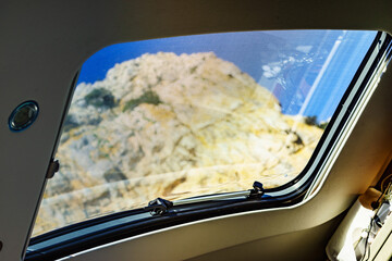 Wall Mural - Sunroof, raisable window on roof top of camper