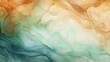Abstract Watercolor Background in Brown, Green, and Blue AI Generated