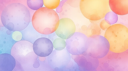 Wall Mural - soft watercolor background copy space, backdrop delicate pastel colors pink and blue blurred light paint