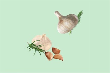 Poster - Creative food background with root vegetables.