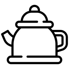 Canvas Print - Teapot Icon