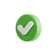 © Tharlis - 3d check mark icon isolated on transparent background