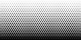 Fototapeta  - black white hexagonal halftone pattern