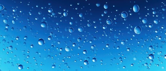 Abstract blue background with water drops