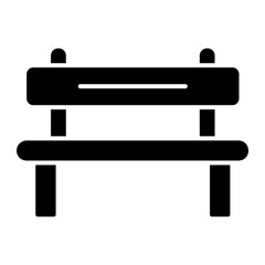 Wall Mural - bench icon