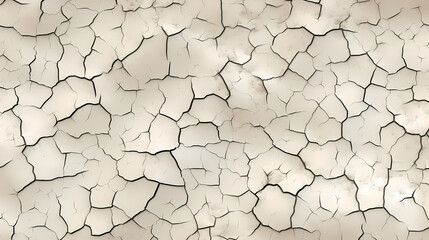 Seamless broken cracks background texture. Tileable stained peeling paint craquelure crackle pattern transparent grunge overlay. Barren drought concept wallpaper or dry desert backdrop,PPT background